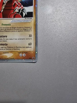 Groudon ex 038 Promo IT Carta Pokémon NM