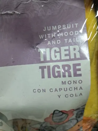 Disfraz Tigre Adulto Talla M
