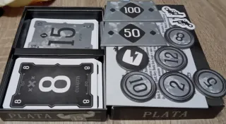 Juego de cartas Plata.