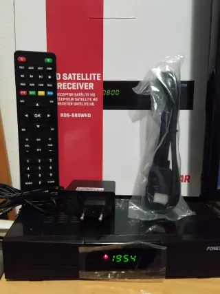 Receptor Satélite HD Fonestar RDS-585WHD Con luz