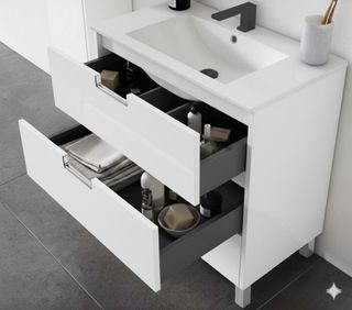 Mueble de baño 70cm blanco brillo NUEVO
