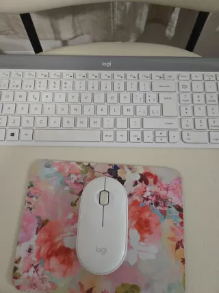 Teclado y Ratón Logi Blanco