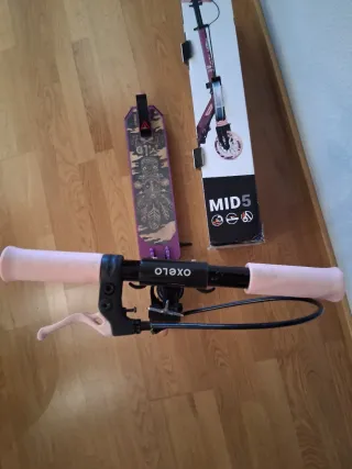 Patinete plegable Oxelo MID 5 rosa