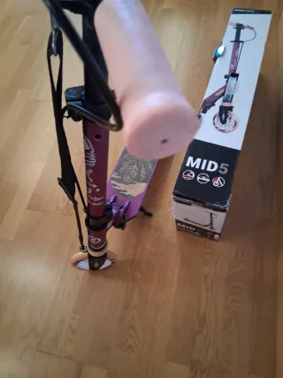 Patinete plegable Oxelo MID 5 rosa