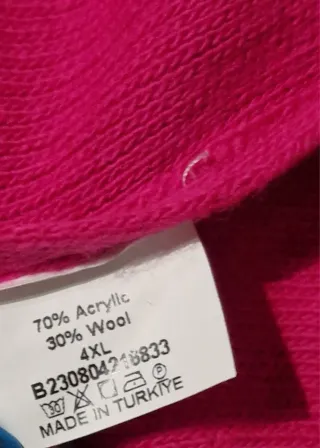 Maglione donna collo alto rosa