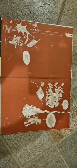 Libro fumetto Asterix con mini vocabolario (2pag.)