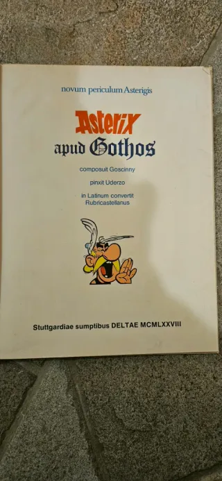 Libro fumetto Asterix con mini vocabolario (2pag.)