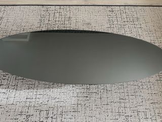 Mesa de centro cristal y metal