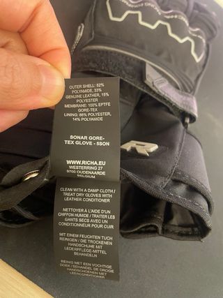 Luvas Richa Sonar GORE-TEX M/8