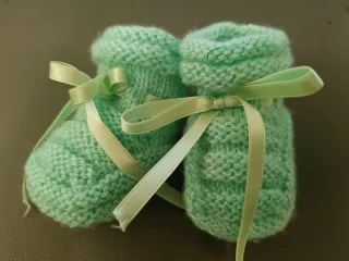 Scarpine neonato fatte a mano