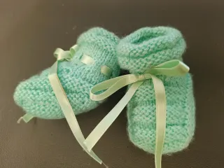 Scarpine neonato fatte a mano