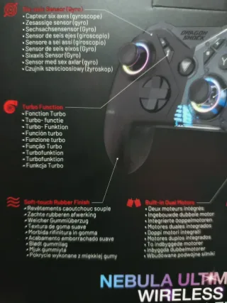 Mando Inalámbrico Dragon Shock Nebula Ultimate