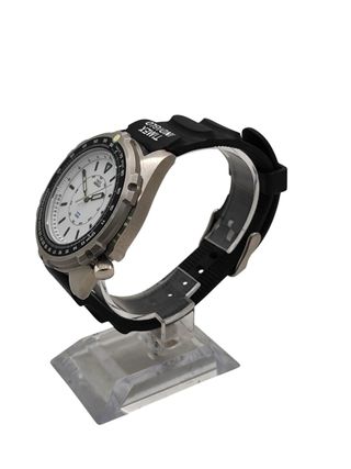 RELOJ TIMEX INDIGLO TW2Y05800 ESFERA BLANCA CORREA NEGRA