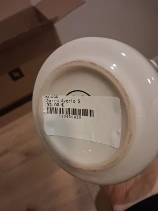 Jarra cerámica El Corte Inglés beige