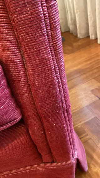 Sillón orejero granate