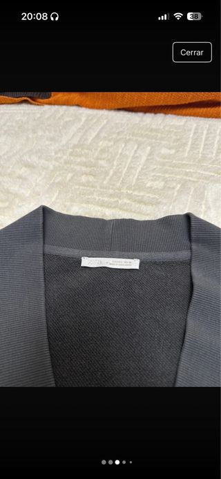 Cárdigan Zara Gris Hombre Nuevo
