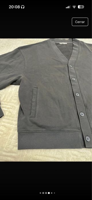 Cárdigan Zara Gris Hombre Nuevo