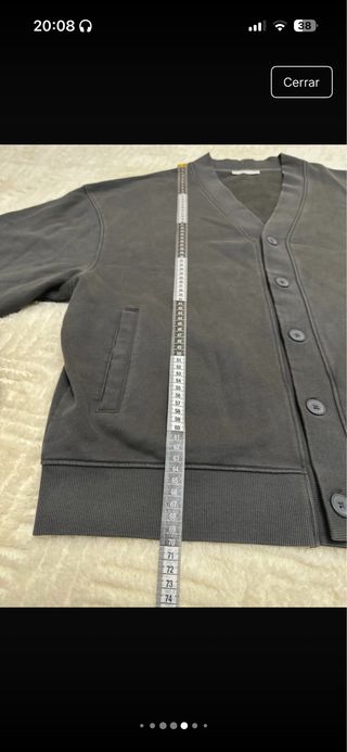 Cárdigan Zara Gris Hombre Nuevo