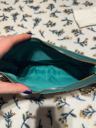 Bolso bandolera verde Mango