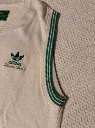 Chaleco Adidas Vintage Verde Blanco