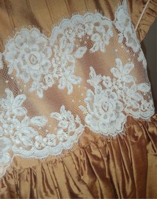 Vestido Fiesta Niña dorado 5 años