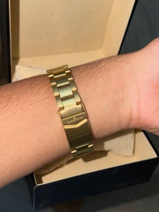 Reloj Lanscotte Cronógrafo Dorado Swiss Movement