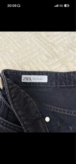 Pantalón vaquero Zara negro hombre