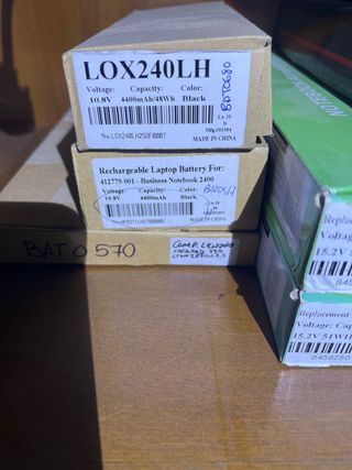 Lote 7 Baterías compatibles nuevas Portátiles