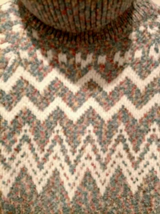 Jersey cuello alto multicolor