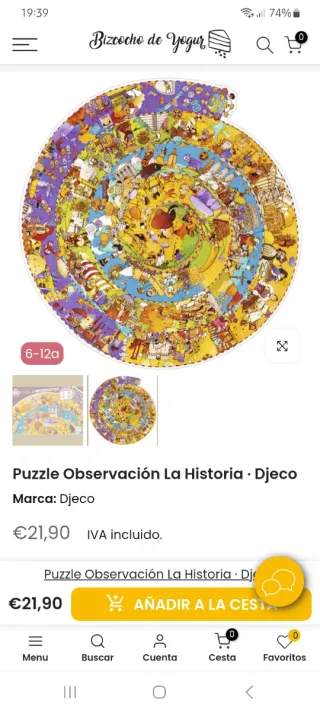 Puzzle Djeco 350 piezas Observación