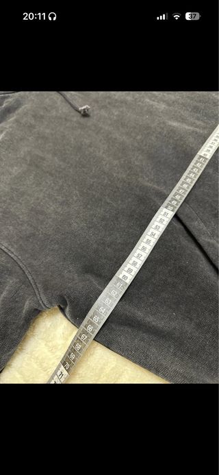 Sudadera oversize gris hombre