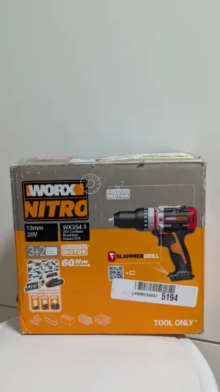 Taladro Worx Nitro Brushless 20V WX354.9