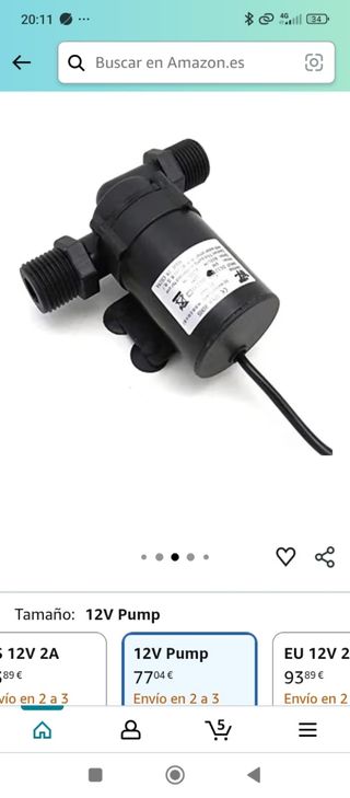 Bomba de Agua Eléctrica 12V