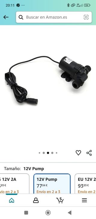 Bomba de Agua Eléctrica 12V