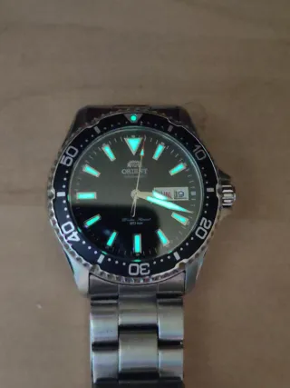 Reloj Orient Kamasu Negro/Plateado