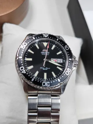 Reloj Orient Kamasu Negro/Plateado