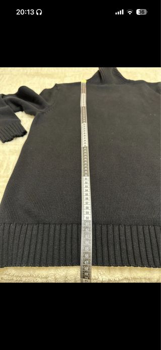 Jersey cuello vuelto negro