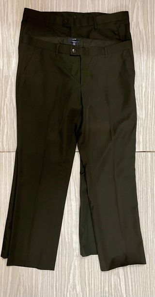 Traje elegante negro XL con camisa y pantalones