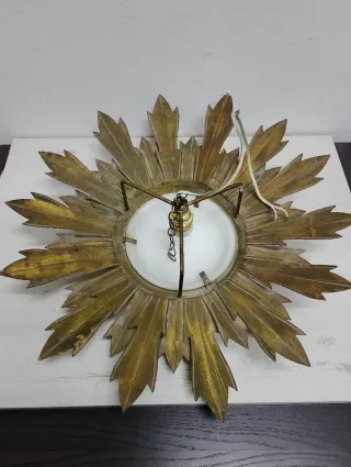 Lámpara Sol Vintage Dorada