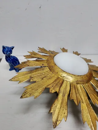 Lámpara Sol Vintage Dorada