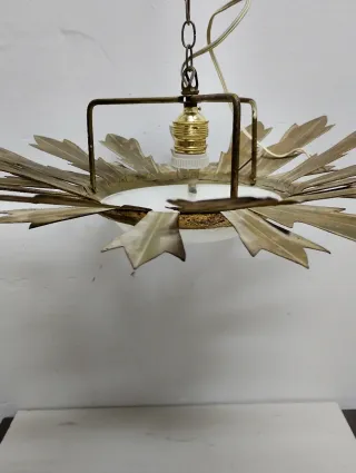 Lámpara Sol Vintage Dorada