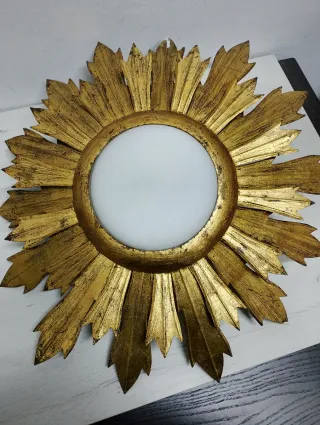 Lámpara Sol Vintage Dorada