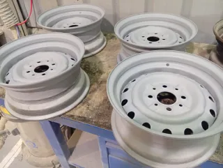 Llantas steelies Seat 127 4x98 con tapacubos