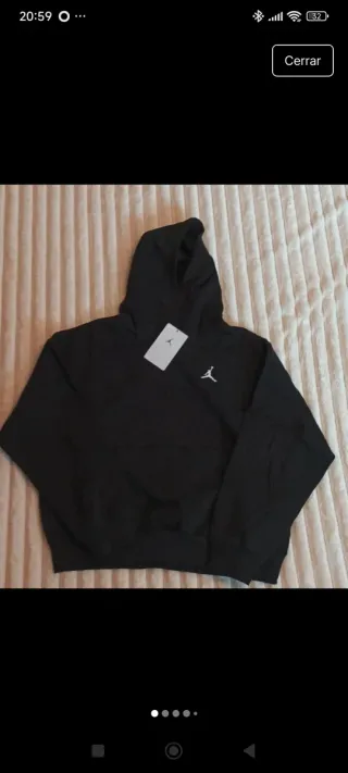 Sudadera Jordan Niña XL Negra Nueva