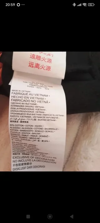 Sudadera Jordan Niña XL Negra Nueva