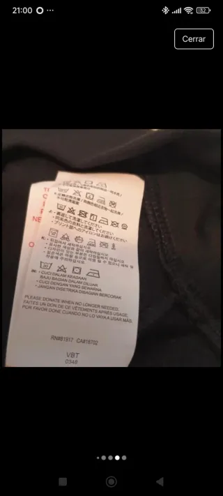 Sudadera Jordan Niña XL Negra Nueva