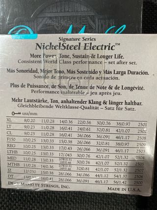 Juego CuerdaGuitarra Eléctrica Dean Markley 12-54