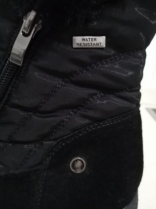 Botines negros con pelo