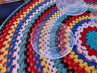 Juego 6 Tazas Café Vintage Cristal