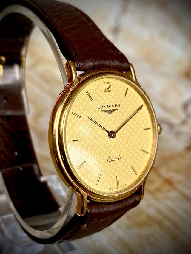 Reloj LONGINEs Quartz Dorado Correa Piel